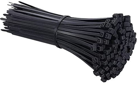 FEEIMOL Attache Cable, 250 Pièces Collier de Serrage 250 mm x 4 mm, Serre Câbles Nylon Noir