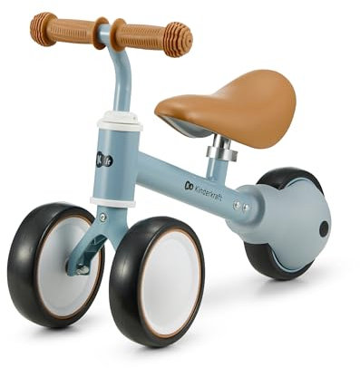 Kinderkraft Laufrad Cutie, Lernlaufrad, Kinderlaufrad, Lauflernrad, Fahrrad ohne Pedale, Dreirad, Aus Metall, Modernes Design, Sichere Konstruktion, für Kinder ab 1 Jahr, Blau