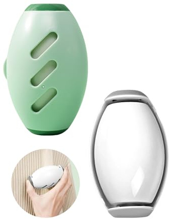 Desuibao Washable Reusable Gel Lint Roller Ball 2 Pack, on the Go Lint Roller Ball, Portable Travel Roller Mini, Dog Pet Cat Hair Removal Tool for Clothes Rug Furniture Couch Car, White & Green