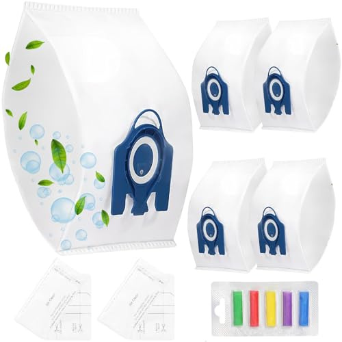FIND A SPARE Type GN Microfibre Bags To Fit Classic C1, Complete C1 C2 C3 S227 S240 Series Vacuum Cleaner 5 pack with 2 Air Motor Filters and 5 Rainbow Freshener