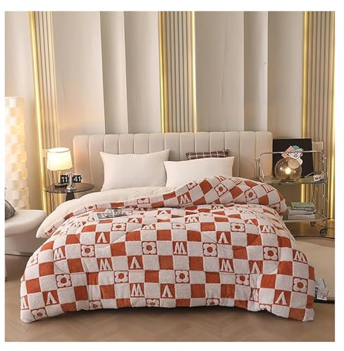 Bettdecke Winter Schwere Decke Zum Schlafen Dicke Bettdecke Gewichtsdecke Warme Lamm Kaschmir Decke Winter Decke Warm Lammfelldecke Dicke Daunendecke(#5,150x200cm(4kg))