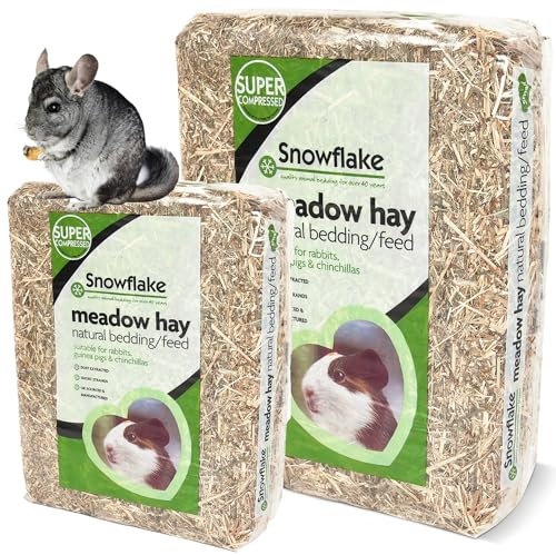 STORM TRADING GROUP Premium Dried Meadow Hay Grass For Small Animals Fresh Natural Feed Ideal For Hedgehogs, Guinea Pigs & Rabbits (Medium 1.5kg, 3 Bags)