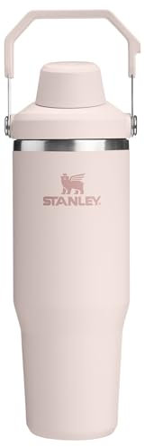STANLEY IceFlow 2.0 Fast Flow Tumbler with Handle 30 oz | Twist On Angled Spout Lid | Leakproof Water Bottle | Insulated Stainless Steel | BPA-Free | Rose Quartz