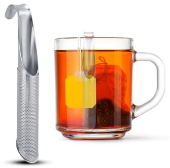Mr.Gadget's Solutions Tea Infuser-Stainless Steel Tea Strainer,Long-Handle Tea Filter Stick,Pipe Tea Steeper Strainer,Tea Diffuser,for Loose Tea, Rose, Coffee, Spice