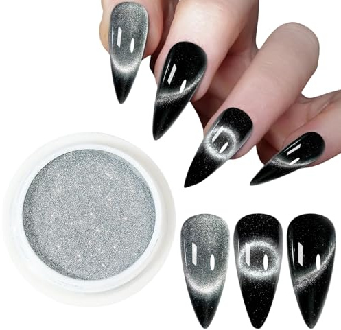 Poudre magnétique 9D pour ongles - Poudre pigmentée pailletée - Pour ongles - Yeux de chat