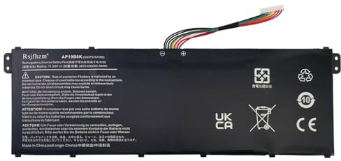 Rsjfhzm AP19B8K Laptop Ersatz Akku für Acer Aspire 3 A315-56 A315-58 | A315-59G A317-52 A317-53，Aspire 5 A514-53 A715-42G，Swift 3 SF314-42 SF314-57，Extensa 15 EX215-54 EX215-54G Series