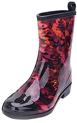 Stivali Pioggia Donna Alti Leggere Comode Scarpe Gomma Alti Antiscivolo Eleganti Stivaletti Da Giardino Moda Stivali Antipioggia In Pvc Invernali Scarponcini Pioggia Giardinaggio Trekking Rain Boots