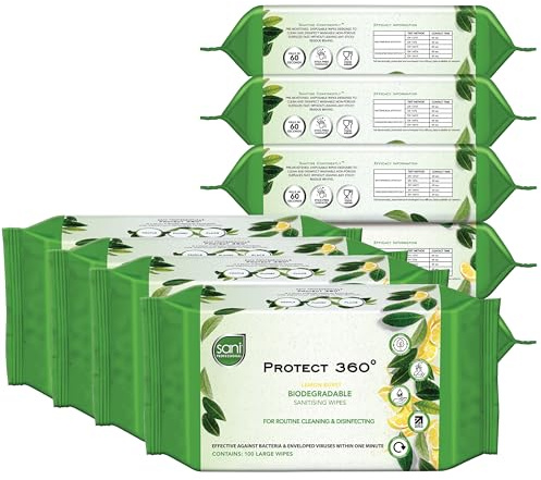 Sani Pro Antibacterial Cleaning Wipes, Plastic-Free, Lemon Burst | Antibacterial cleaning wipes for janitorial & sanitation. Alcohol free, food safe, plastic-free. Kills 99.9% in 1 min. 9x100