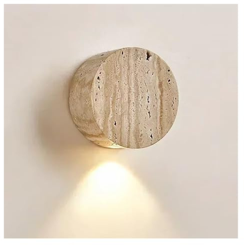 KKXXYQFC Lampada da Parete in Pietra Gialla Naturale Giapponese Lampada da Parete per corridoio Scala Ristorante Lampada da Parete a LED per la casa Lampada da Parete per Ristorante,