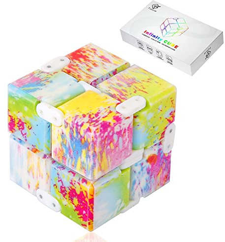 Funxim Infinity Cube, oändlig tärning leksak mini tärning pussel dekompression leksak för barn vuxna dödande tid anti-stel kub
