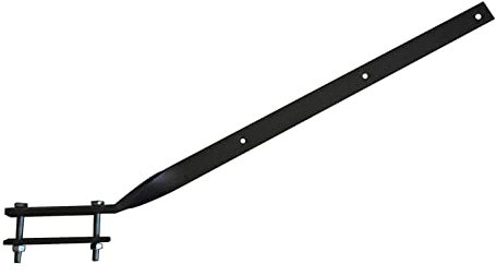 REITANO GROUP Staffa singola Stendibiancheria per ringhiera balcone in ferro rigido stendibiancheria bar asciugatrice artigianale, Nero, 60