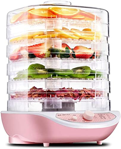 Samnuerly Déshydrateur Alimentaire Mac, Un Séchoir Alimentaire avec 5 Plateaux Empilables, pour Viande, Fruits, Légumes et Champignons, Température 35-70°C Réglable,
