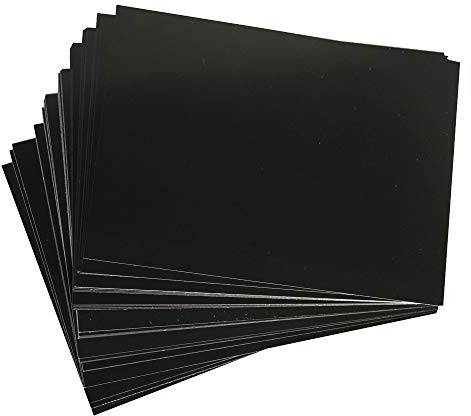 Meyco Encaustic Malkarten, Schwarz, Seidenmatt DIN-A6, 25 Stk