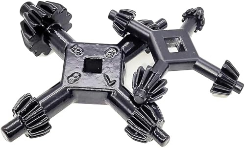 Homhelar Llave de portabrocas 4 en 1, portabrocas para portabrocas de impacto, llave de taladro manual para apretar taladros, portabrocas universal de combinación manual