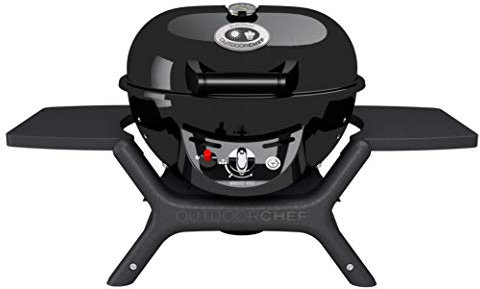 Barbecue sferico in acciaio da giardino esterno OUTDOORCHEF modello MINICHEF 420 G, funziona a gas