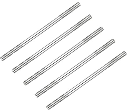 METALLIXITY 5Stk Beidseitige Stiftschraube M5 304 Edelstahl Stabschraube | 100mm, für Haushalt