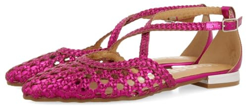 Ballerine in Pelle Blu con INTRECCI per Donna LESKOVIC