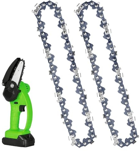 Cadena de motosierra de repuesto de 2 x 12 pulgadas (30 cm) para Dewalt DCM565N, cadena de sierra de cadena de repuesto de retroceso bajo, con 2 limas, compatible con Ryobi OCS1830-3/8 Pitch, calibre