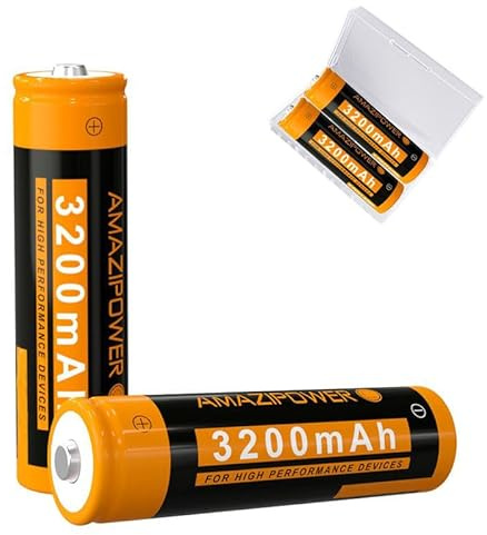 Akku 3200mAh Batterien Wiederaufladbare NiMH Batterie für LED-Taschenlampe,Stirnlampe, RAB