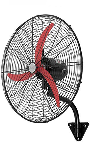 DLAZUM Ventilatore Elettrico, Ventilatore per carichi Pesanti a Parete - con 3 velocità del Vento e Testa di scuotimento grandangolare per l'industria Domestica Ventilatore in Corno di Mucca (Color