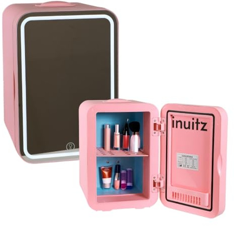 Inuitz Frigorifero Piccolo 8 Litri - Frigorifero Cosmetico - Frigorifero portatile elettrico, mini frigo, mini frigoriferi per camera, frigorifero piccolo