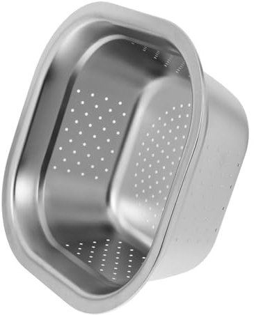 GALPADA Passoire à Légumes En Acier Inoxydable 24 Cm, Bassin Carré Épais Multifonction, Évier Drainant Pour Fruits Et Riz, Accessoire La Cuisine Pratique, Lavage Alimentaire Fiable