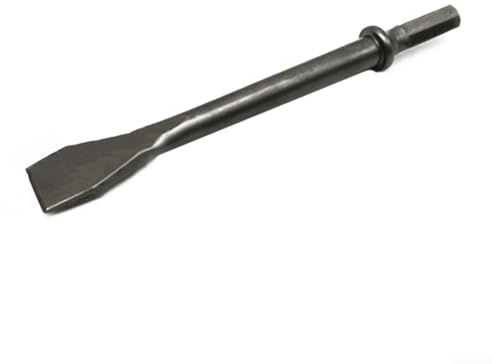 Cincel de martillo neumático de acero de 175 mm con vástago hexagonal para aplicaciones resistentes (cincel plano)