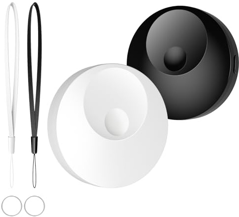 Etiquetas de 2 Paquetes [certificadas por Apple MFi] Compatible con Apple Find My iOS Solo Smart Key Finder Bluetooth Rastreador de Equipaje Rastreo Global para Perro Clave Paquete Resistente al Agua