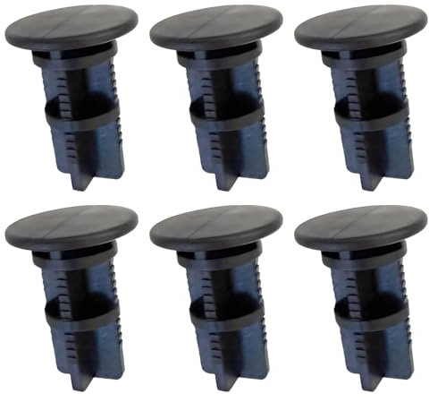 Newyuan 6 perni per cerniere per coperchio della pattumiera con ruote Otto/ESE (nuovo tipo) per uso domestico o commerciale da 240 litri, 38 mm x 18 mm