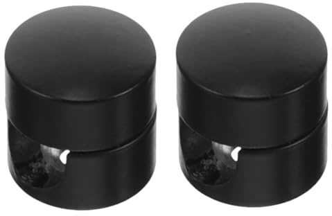 UTHCLO Ganchos Colgantes para Lámparas de Araña de Aluminio Negro 2 Unidades Gancho para Colgar Cables Eléctricos y Lámparas de Techo Accesorios DIY para Instalación Techo