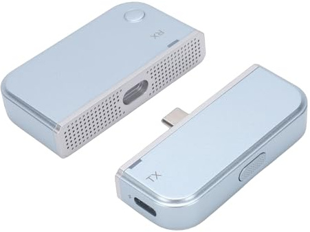 VBESTLIFE Typ C Wireless HDMI Sender Empfänger, 1080P 60Hz Ausgang Dual Band 5G 2,4G Dual Band für Telefon Tablet Laptop zu Projektor TV Box