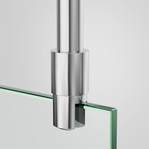 EMKE Stabilisierungsstange Dusche Haltestange 50cm 360° Einstellbar Duschwand Stabilisator für Duschwände Haltestange für Glasdicke für 6-10mm