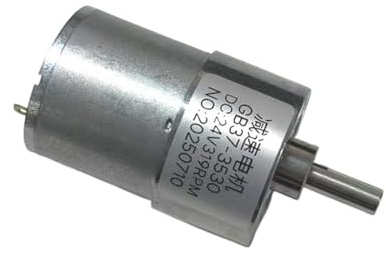 CSFFA Moteur à engrenages CC à couple élevé 12 V/24 V Jgb37-3530, réducteur métallique, variateur de vitesse, régime moteur réglable(Motor x bracket,7 rpm,12V)