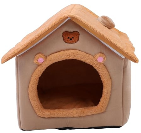 Tnfeeon Cama para Gatos Cueva Refugio Interior para Perros y Gatos Pequeños Cojín Extraíble y Lavable Que Garantiza Comodidad Durante Todo el Año Tela Oxford para Uso Diario 18 X 16 X 18 Pulgadas Se