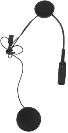 Horett Casco de Motocicleta Auriculares Auriculares Inalámbricos de Música con Micrófono Manos Libres para Montar Actividades Al Aire Libre