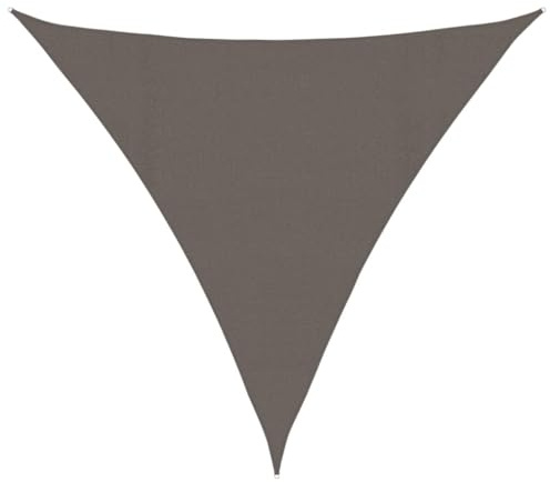 Qnhdfrt Vela Parasole Triangolare 4x4x4 m in HDPE 160 g/m² Antracite