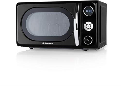 Orbegozo MIG 2044 - Microondas con grill, 20 litros de capacidad, 10 niveles de potencia, 8 menús automáticos preconfigurados, sistema de cocción multifunción, display digital LED