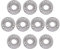eSynic 10 raccords de tuyauterie en alliage d'aluminium malléable bride de plancher de mur rouillé industriel 3/4BSP