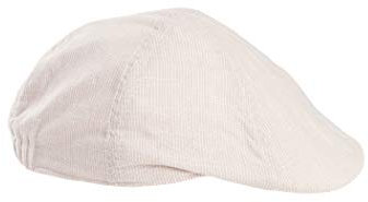Black Jungle Carlton Baumwollkappe Baumwollmütze Baumwollcap Schiebermütze (Weiß/Beige, 61 cm)