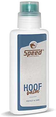 Speed Hoof-Balm, 250 ml, pflegender Hufbalsam für Pferde, für gesunde Pferdehufe, kräftigt das Hufhorn, enthält Lorbeer, Spendertube mit integriertem Pinsel