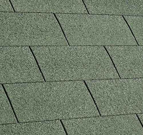 Gartenpirat Bitumen Dachschindeln rechteckig grün 2 m²