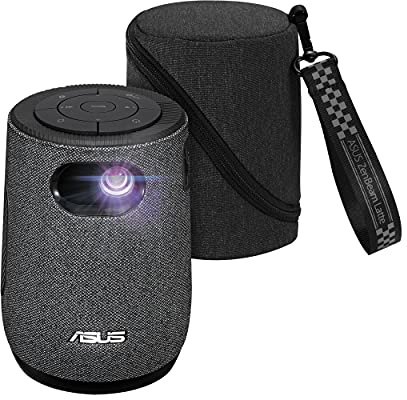 ASUS ZenBeam Latte L1 Portable LED Projector – 300 Lumens, 720P, Sound by Harman Kardon, 10W Bluetooth Speaker, 3-hour Video Playtime, Up to 120” Projection Size, Wireless Projection, USB-A, HDMI