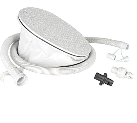 YZ-LIANG Fußpumpe Luftpumpe for aufblasbare Gegenstand Boot Fischerboot Kayak SUP Paddel Board Luftmatratze Matte Aufblasbare Bootsbett Beihy Floß