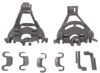 MDS Ersatzteile Support de roulement de fixation pour étagères de panier pour lave-vaisselle panier inférieur compatible avec Bosch Siemens00428344 428344