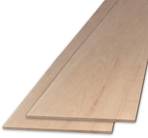 Paulownia Holz zum Basteln 2er Set Bretter 80x20x1,8cm Das Aluminium der Hölzer Modellbau Wohnmobil Instrumente Wassersport