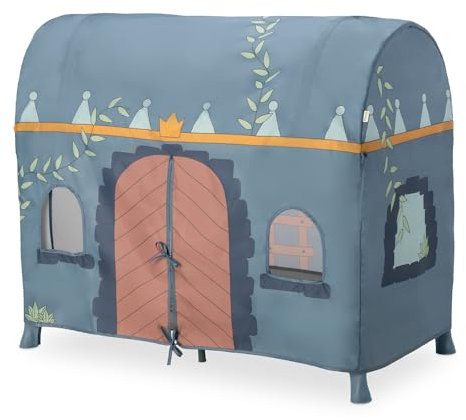 hauck Tienda para Niños de Parque Infantil Bebe, Tienda de Juegos para Cuna de Viaje Bebe con Puertas y Ventanas, Casita de Tela para Parque Cuna Bebe, Palace