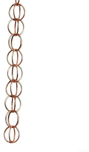 Rain Chain, Rain Chains Direct Channel Link,1 M Length Metal Outdoor Downspouts To Replace Gutter Downspout, Divert Water(ring)