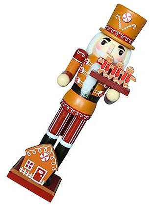 HOLIDYOYO Figurita De Chef De Jengibre De Madera con Casa Adorno Navideño Creativo De Diseño Encantador para Decoración del Hogar y Fotografía para
