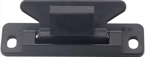 Confezione da 4 chiusure con fibbia per armadio, armadio, barca, armadio, serratura per mobili per casa, rimorchi, camper, cucina, bagno, serratura (nero)
