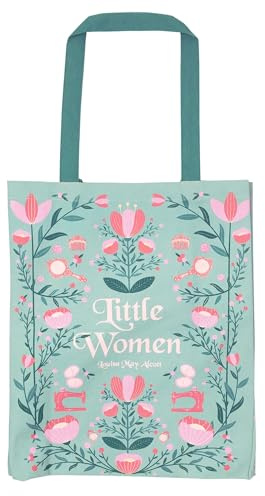Steel Mill & Co Cute Canvas Tote Bag for Book Lovers, Bookish Reusable/Foldable Bag for Work/Groceries (Little Women)